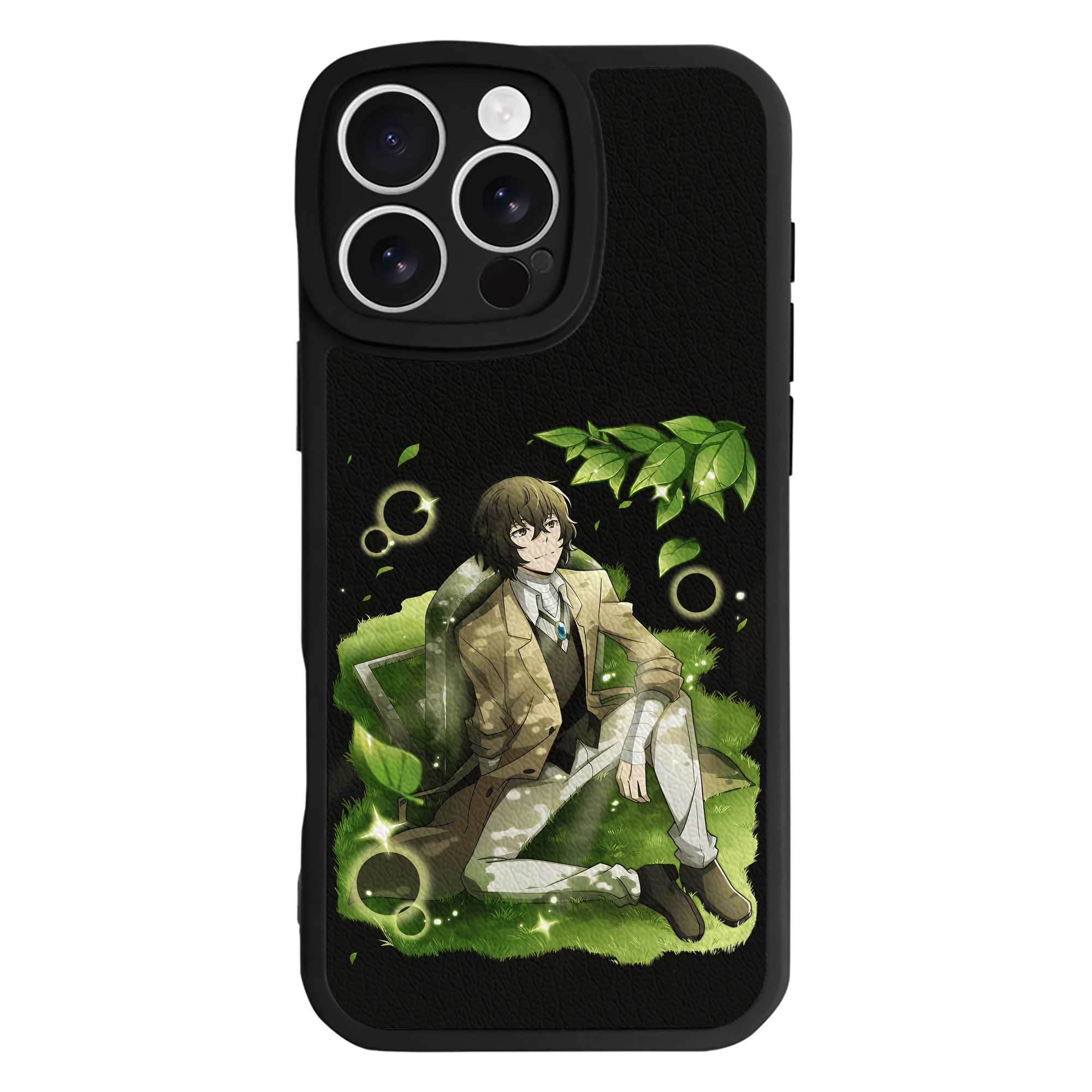 （画像用） 文豪ストレイドッグス Bungo Stray Dogs 【iPhone 16シリーズ対応】シリコンスマホケース（レザー調） 材質：シリコン